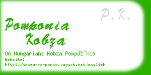 pomponia kobza business card
